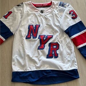 NWT NY Rangers Hockey Jersey - White, Blue, Red-size 52